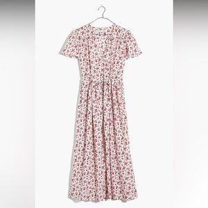 Madewell x Christy Dawn pink floral dress